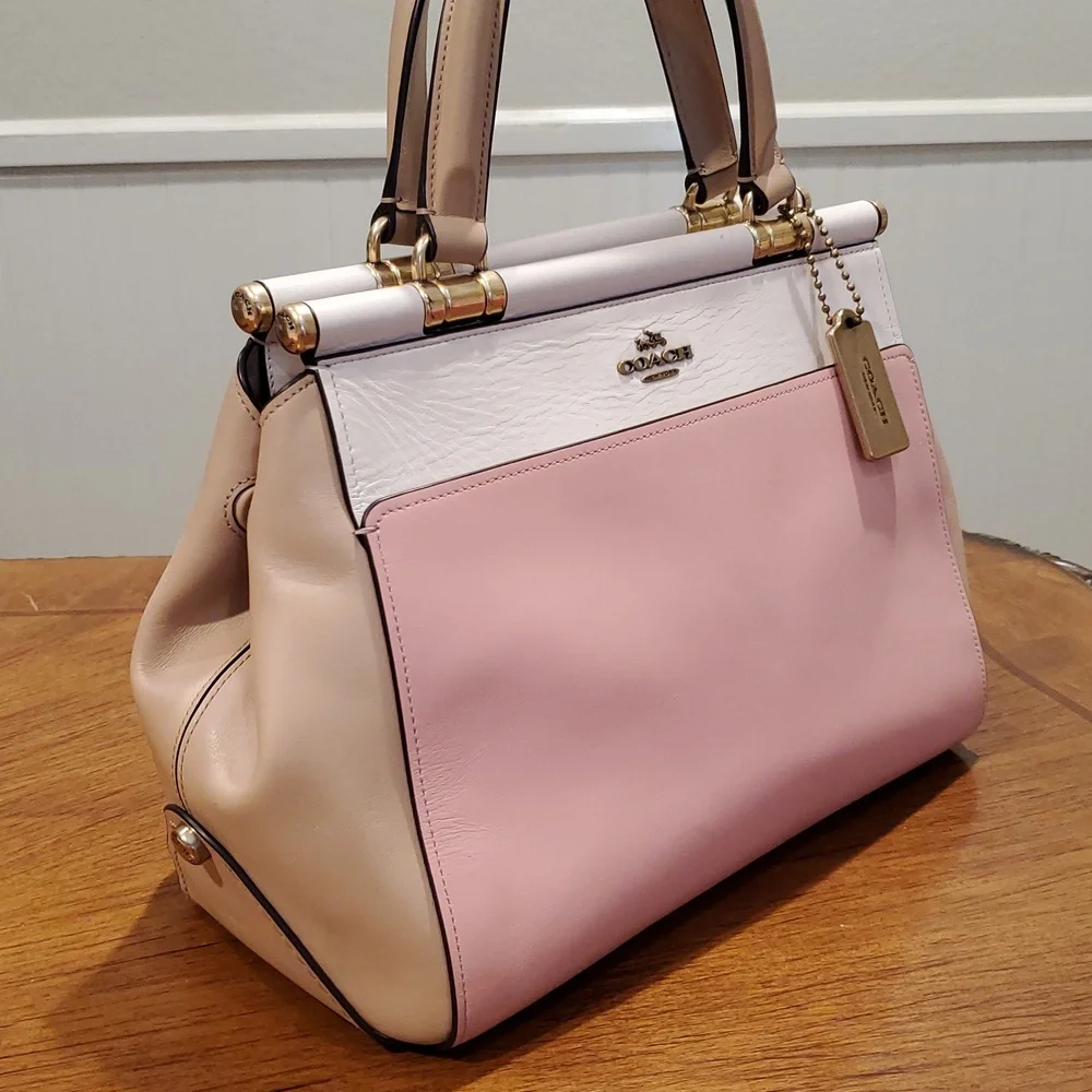 Coach Grace Colorblock Satchel - Picture 2 of 16